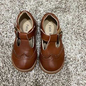 Felix and flora brown toddler shoes